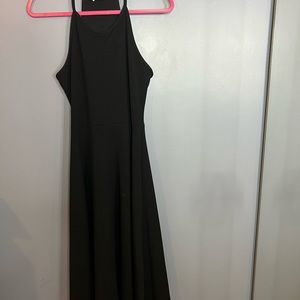 Black Skater style dress midi length
